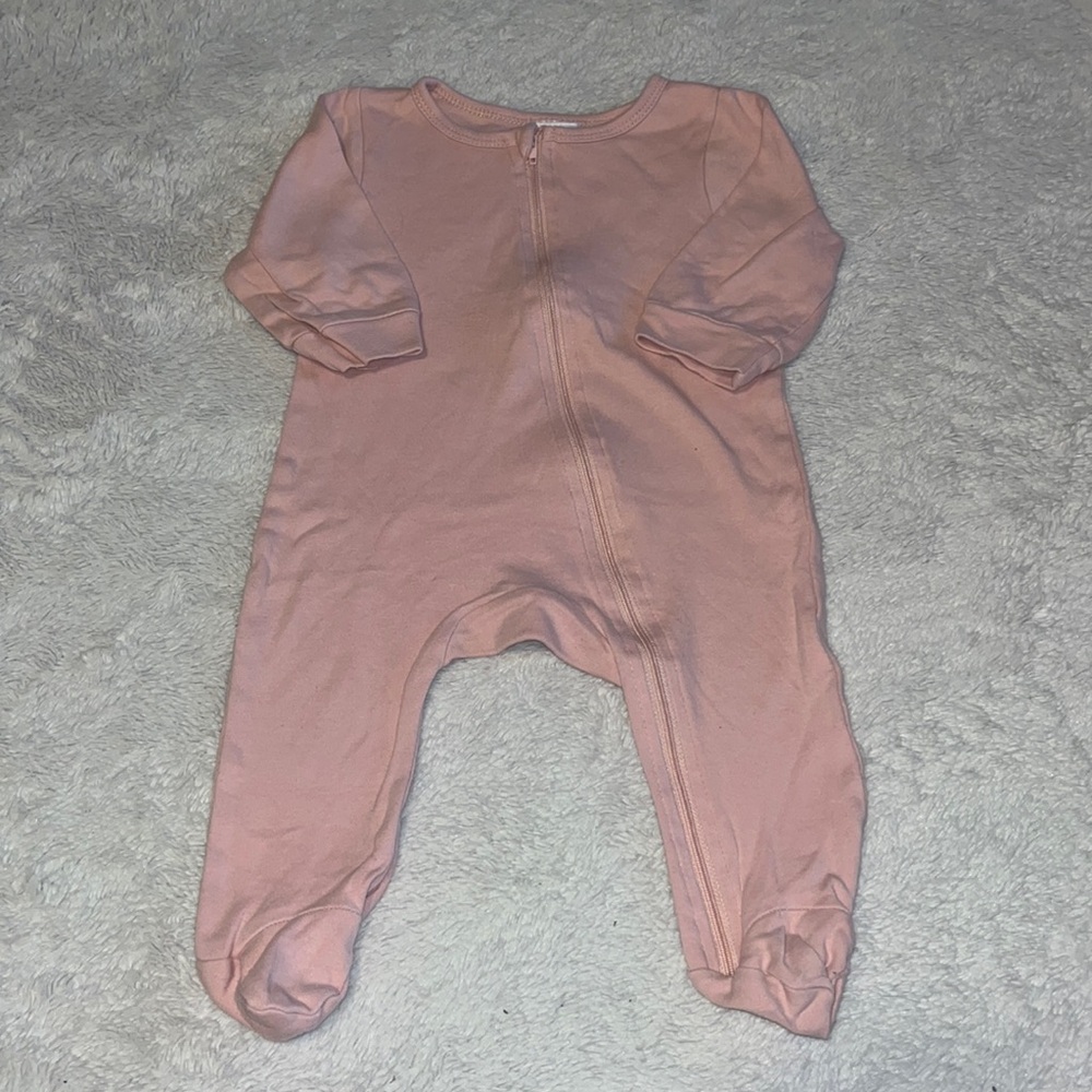 patpat pink zip up footie/ sleeper